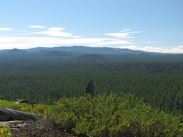 Paulina volcano from Lava Butte